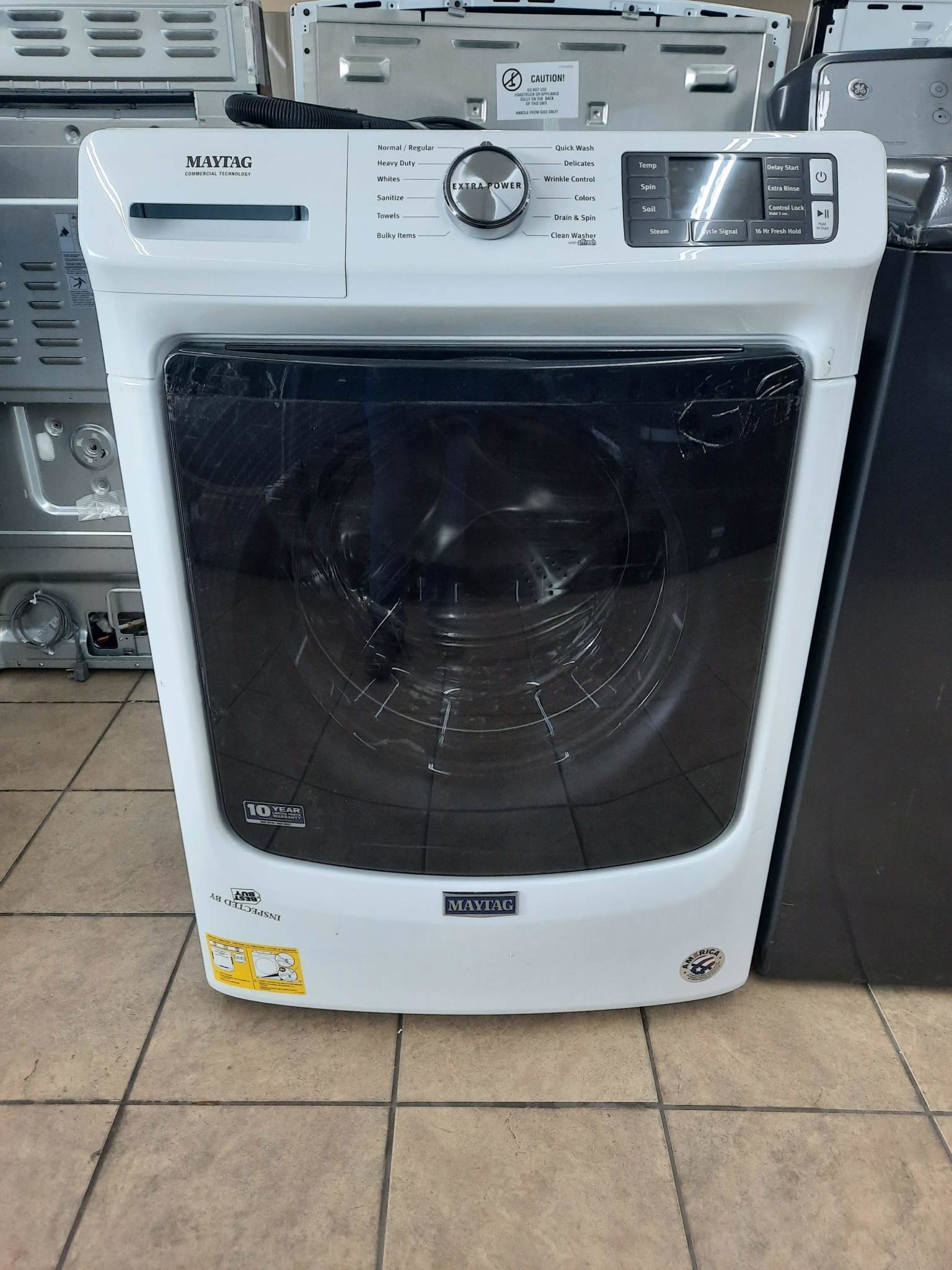 Maytag Maytag MHW6630HW 4.8-cu ft High Efficiency Stackable Front-Load Washer