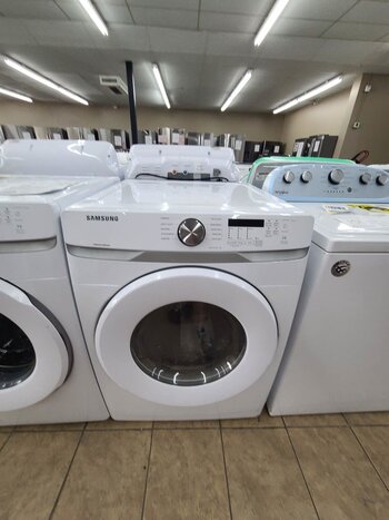 Samsung *Samsung DVE45T6000W 7.5-cu ft Stackable Electric Dryer (White)