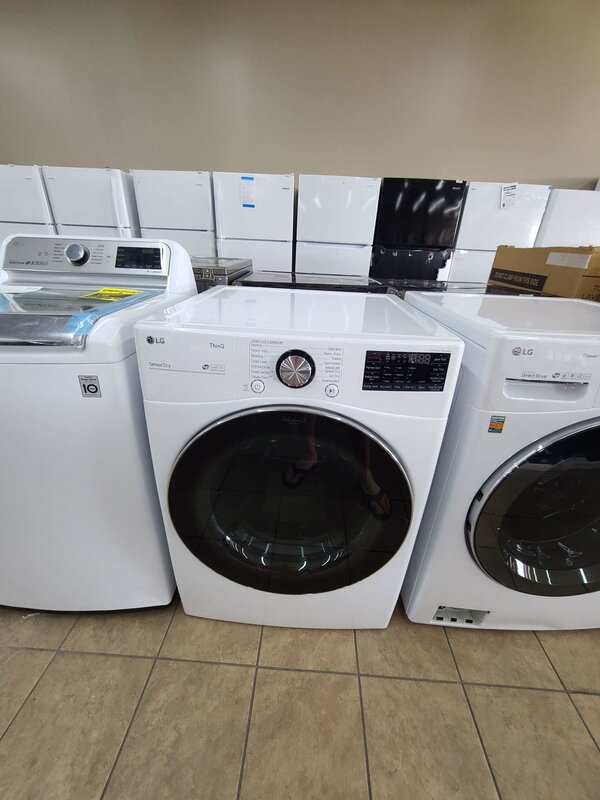 LG DLEX4200W NIB 7.4 cu. ft. Ultra Large Capacity White Smart