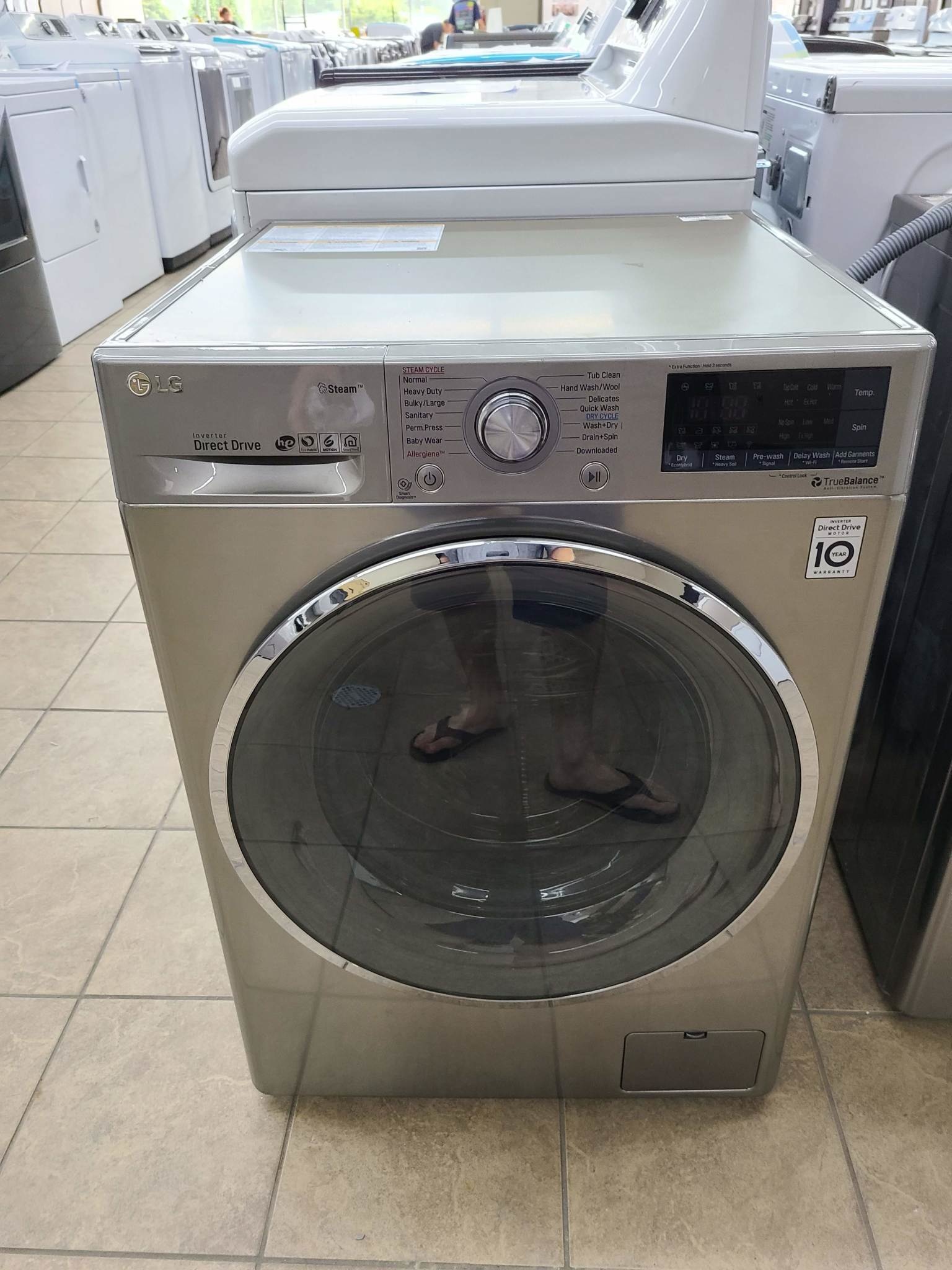 LG LG WM3499HVA    Smart Wi-Fi Enabled 2.3-cu ft Washer Capacity 2.3-cu ft Dryer Capacity Graphite Steel Ventless All-in-One Washer Dryer