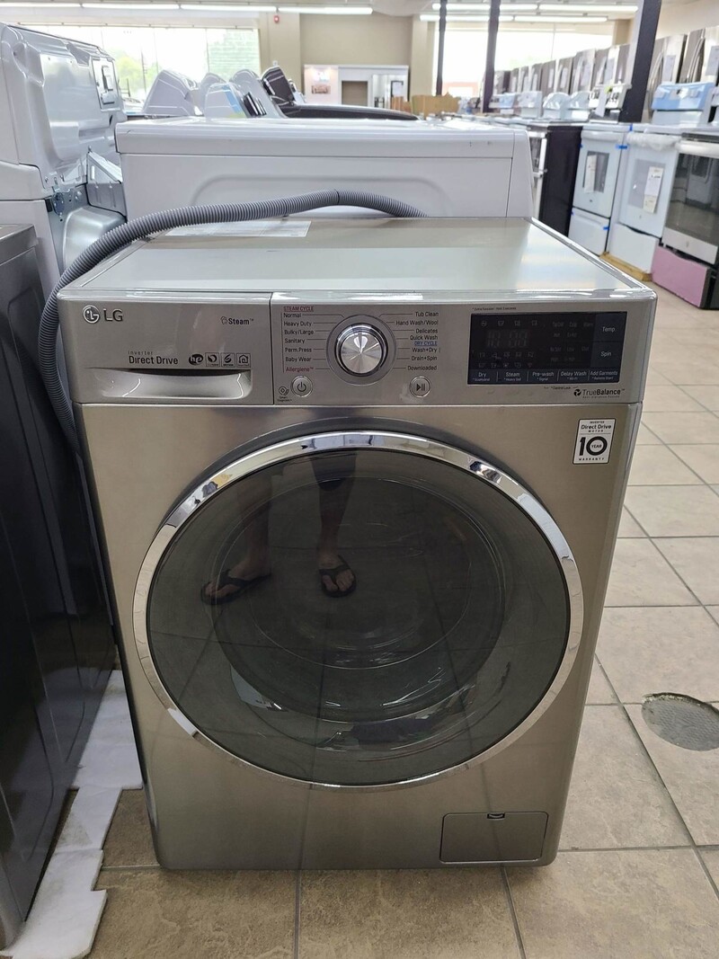 LG LG WM3499HVA   Smart Wi-Fi Enabled 2.3-cu ft Washer Capacity 2.3-cu ft Dryer Capacity Graphite Steel Ventless All-in-One Washer Dryer
