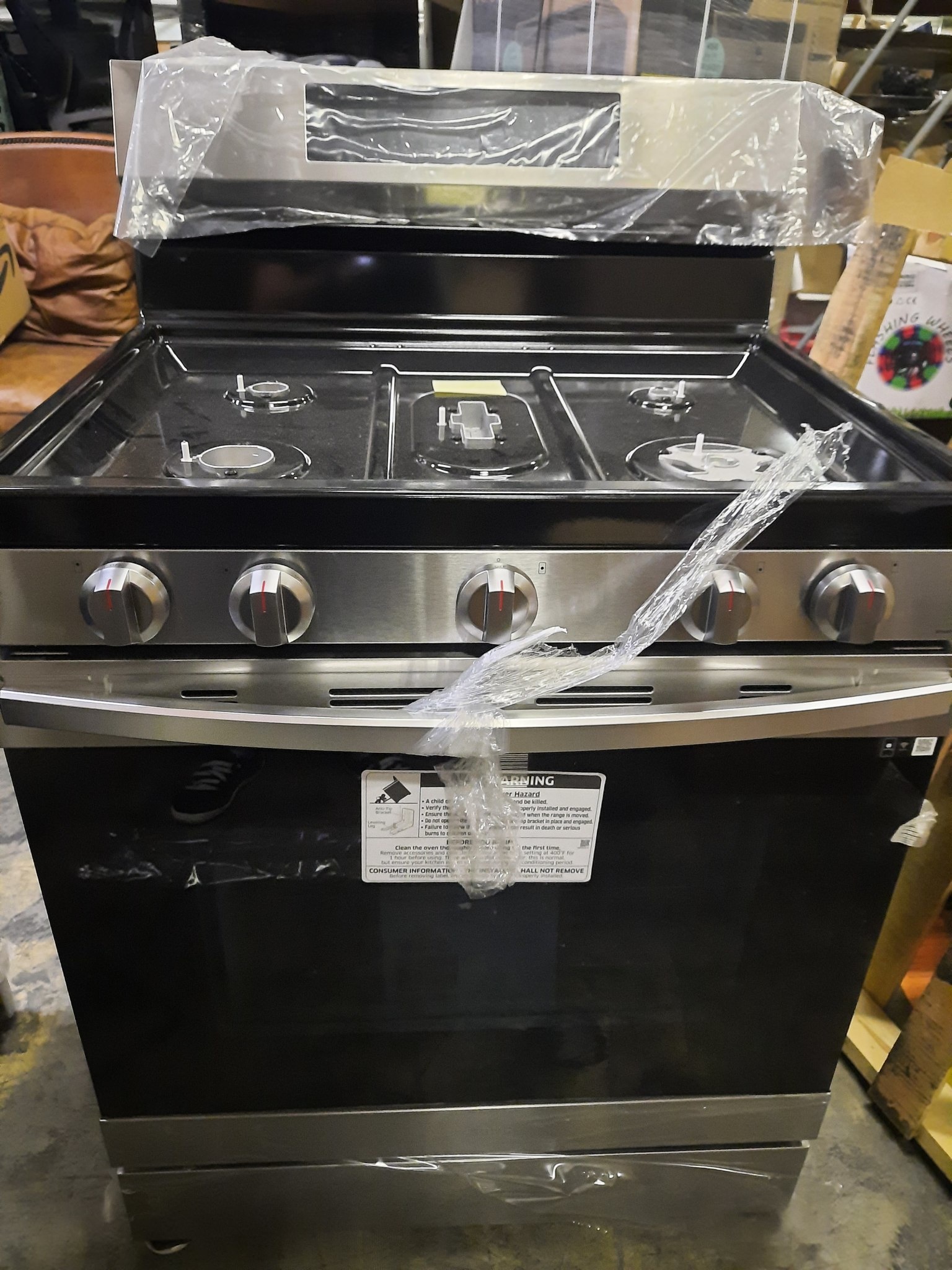 Samsung *NX60A6511SS   6.0 cu. ft. Freestanding Gas Range with WiFi, No-Preheat Air Fry & Convection - Fingerprint Resistant Stainless Steel