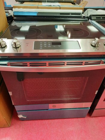 GE GE JS645SLSS  30 in. 5.3 cu. ft. Slide-In Electric Range with Self-Cleaning Oven in Stainless Steel