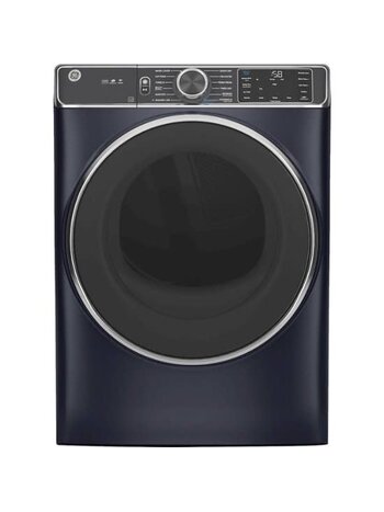 GE GE GFD85ESPNRS   7.8 cu. ft. Smart 240-Volt Sapphire Blue Stackable Electric Vented Dryer with Steam and Sanitize Cycle, ENERGY STAR