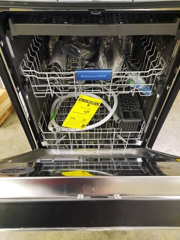 Kitchenaid *KDFE204KPS - 24" Front Control Built-In Dishwasher with Stainless Steel Tub, ProWash Cycle, 3rd Rack, 39 dBA - Stainless Steel