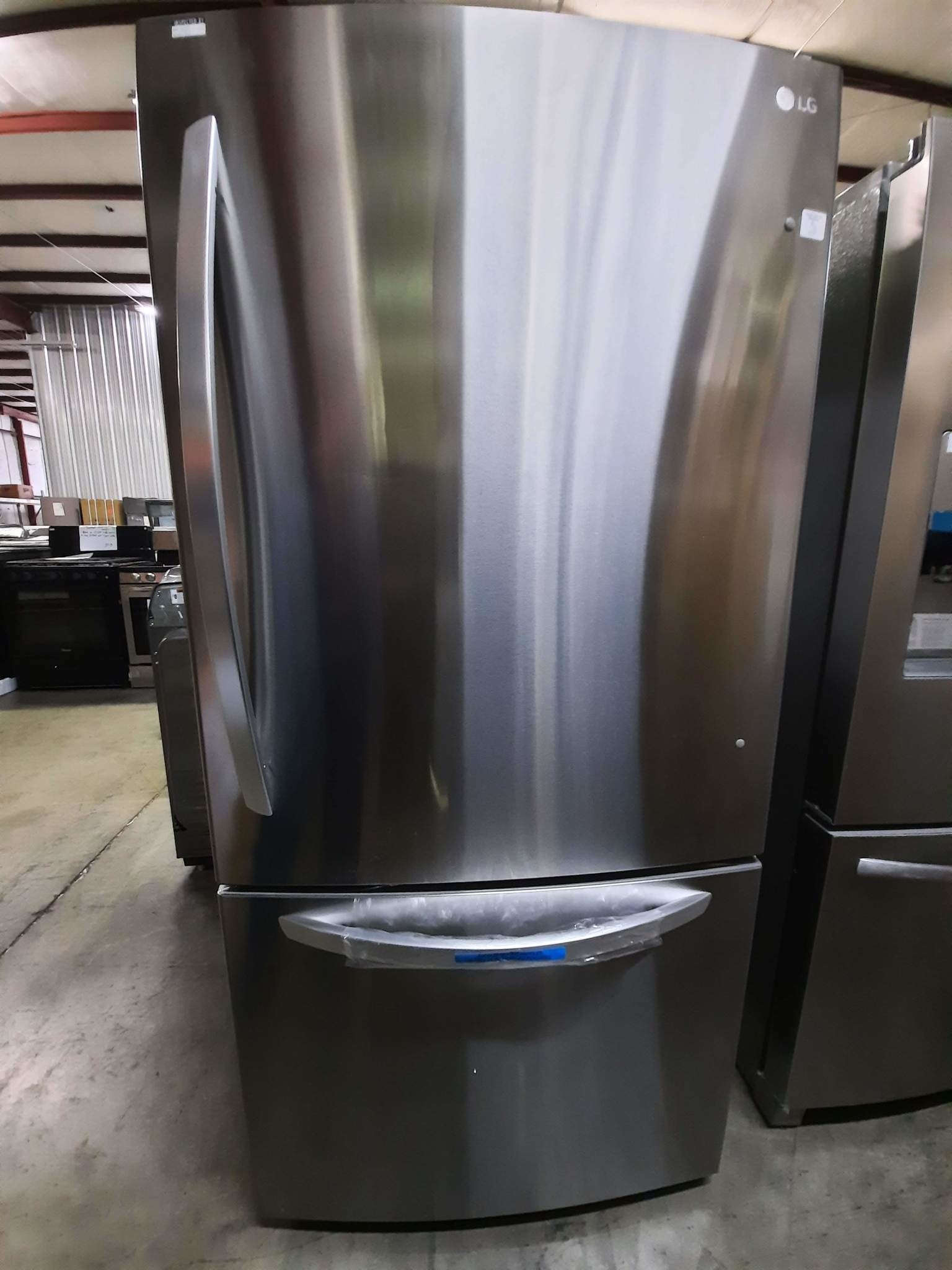 LG 33 in. 25.5 cu. ft. Bottom Freezer Refrigerator - Stainless Steel