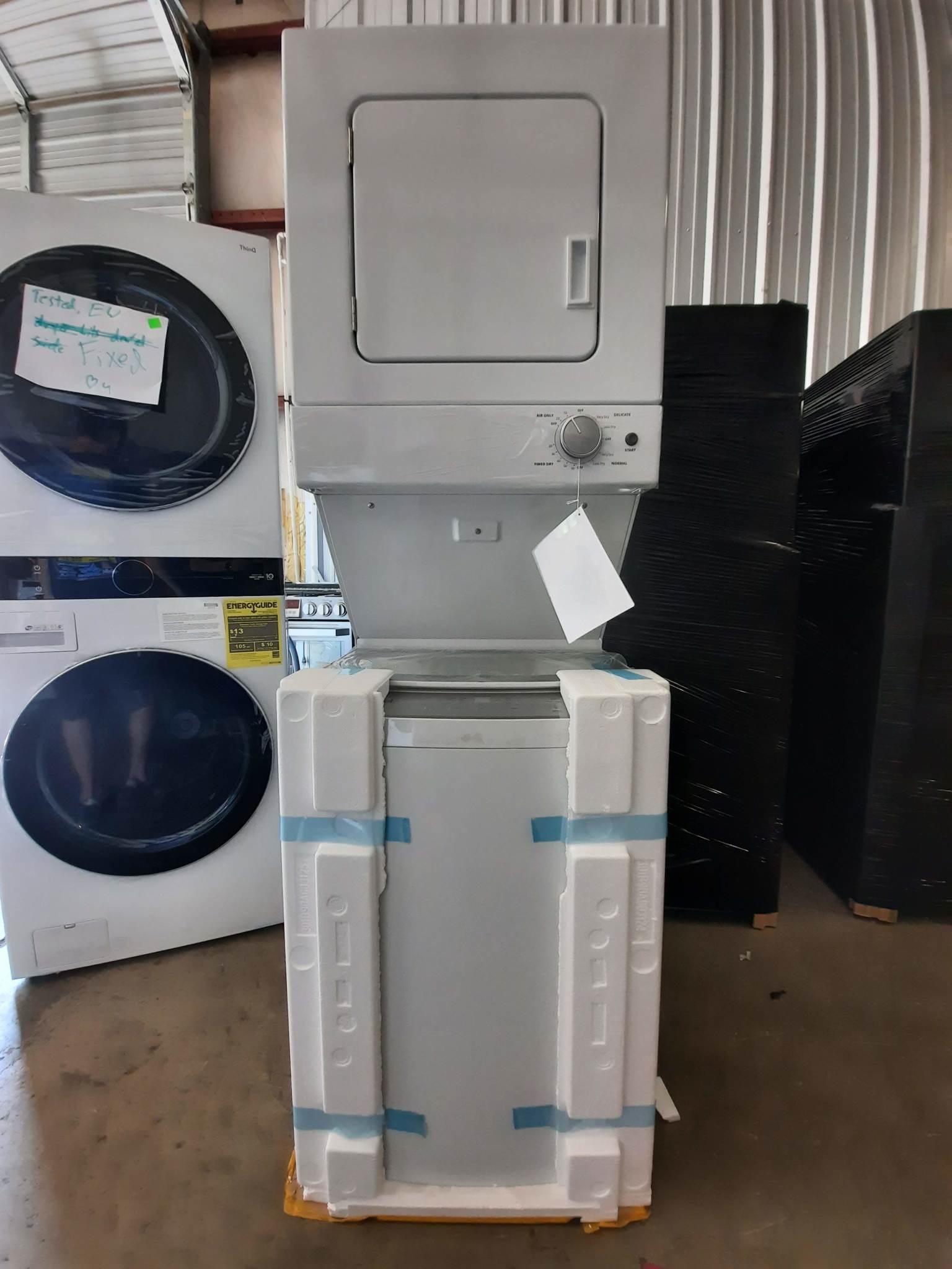 Whirlpool *WET4024HW  Electric Stacked Laundry Center with 1.6-cu ft Washer and 3.4-cu ft Dryer