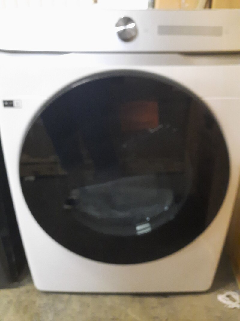 Samsung *DVE50A8600E  7.5 cu. ft. Stackable Smart Electric Dryer with Steam and Sensor Dry - Ivory