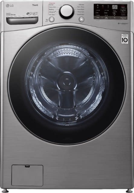 LG *WM3600HVA   4.5 Cu. Ft. High Efficiency Stackable Smart Front Load Washer with Steam and 6Motion Technology - Graphite Steel