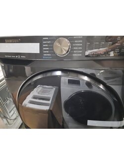 Samsung Samsung WF50R8500AV  5.0 cu. ft. High-Efficiency Black Stainless Steel Front Load Washing Machine with Super Speed and Steam, ENERGY STAR