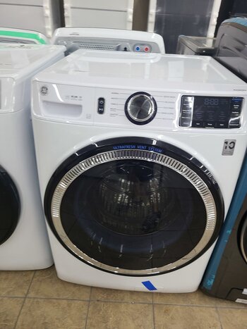 GE GE GFW550SSNWW 32 i 4.8 cu. ft. White Front Load Washing Machine with OdorBlock UltraFresh Vent System and Sanitize with Oxi