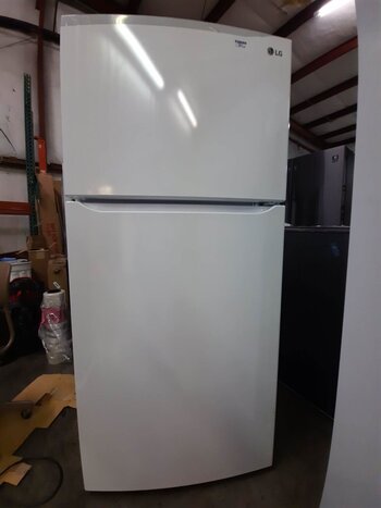 LG LG  LTCS20020W  30 in. 20 cu. ft. Top Freezer Refrigerator in White with Reversible Door