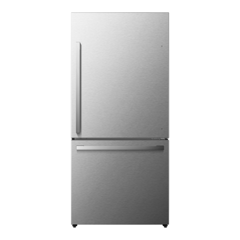 Hisense *Hisense HRB171N6ASE  17.2-cu ft Counter-Depth Bottom-Freezer Refrigerator With (Stainless Steel) ENERGY STAR