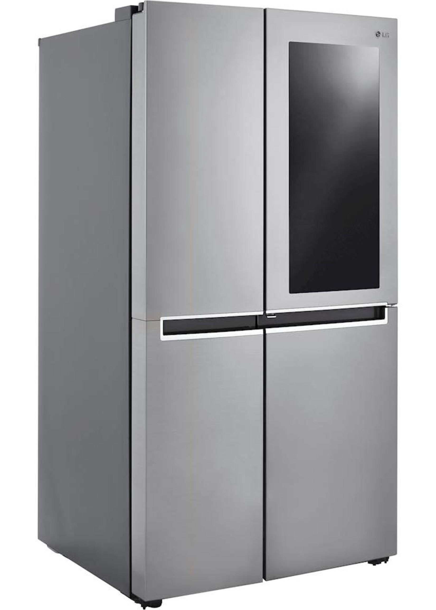 LG *LG LRSES2706V  26.8 cu. ft. Side by Side Refrigerator with InstaView Door-in-Door, Non-Dispenser with Pocket Handles in Platinum Silver