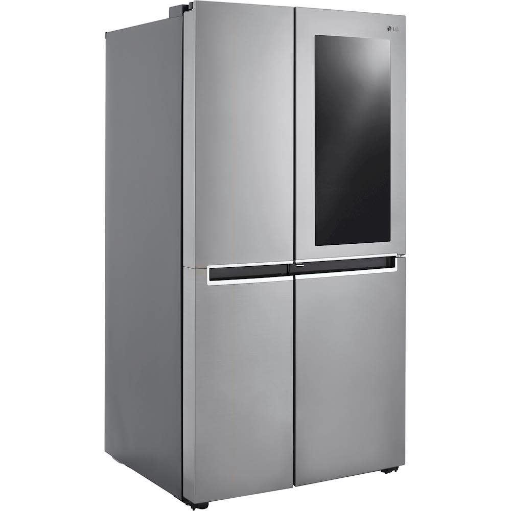 LG *LG LRSES2706V  26.8 cu. ft. Side by Side Refrigerator with InstaView Door-in-Door, Non-Dispenser with Pocket Handles in Platinum Silver