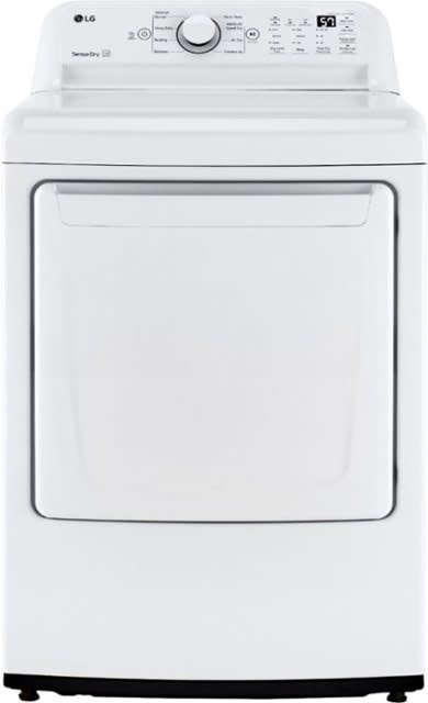 LG *DLE7000W   7.3 Cu. Ft. Electric Dryer with Sensor Dry - White