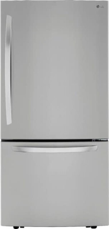 LG *LG  LRDCS2603S  25.50 cu. ft. Bottom Freezer Refrigerator in PrintProof Stainless Steel with Filtered Ice and Smart Cooling