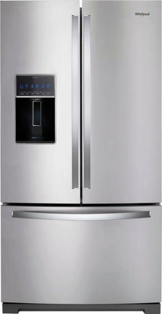 Whirlpool *Whirlpool WRF767SDHZ   26.8-cu ft 3-Door 36-in French Door Refrigerator with Exterior Ice - Water Dispenser and Dual Icemakers - Fingerprint Resistant Stainless Steel