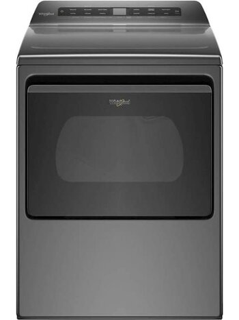 Whirlpool *WED8127LC 7.4-cu ft Steam Cycle Smart Electric Dryer (Chrome Shadow) ENERGY STAR