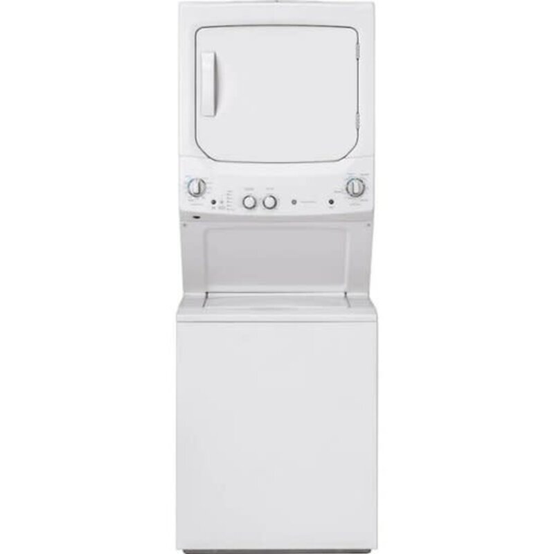 GE *GE GUD27ESSMWW  27 Inch  Stacked Laundry Center with 3.8-cu ft Washer and 5.9-cu ft Dryer