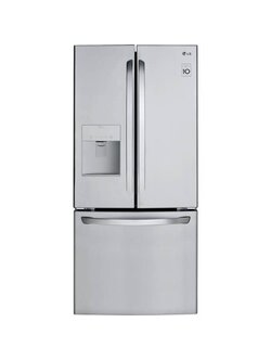 LG *LFDS22520S  -21.8-cu ft 3 -Door French Door Refrigerator with Ice Maker with Water and Ice Dispenser ( Stainless Steel ) ENERGY STAR Certified
