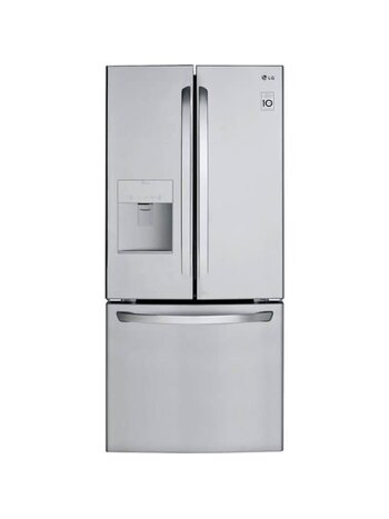 LG *LFDS22520S  -21.8-cu ft 3 -Door French Door Refrigerator with Ice Maker with Water and Ice Dispenser ( Stainless Steel ) ENERGY STAR Certified