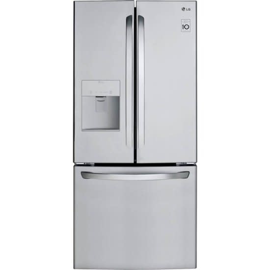 LG *LFDS22520S  -21.8-cu ft 3 -Door French Door Refrigerator with Ice Maker with Water and Ice Dispenser ( Stainless Steel ) ENERGY STAR Certified