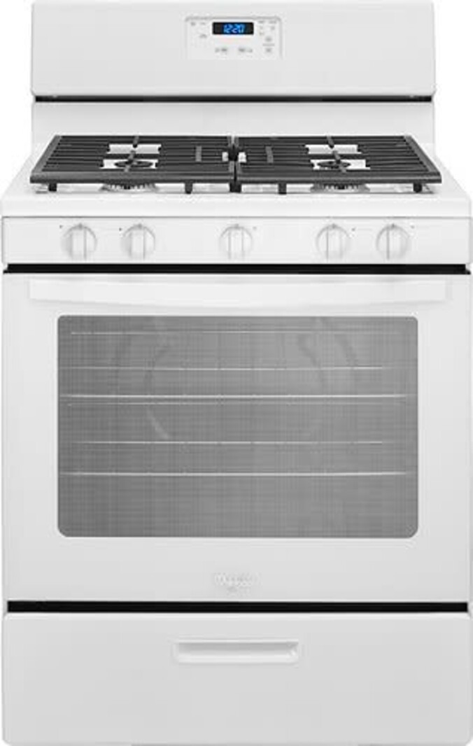 Whirlpool Whirlpool  WFG505M0BW    30-in 5 Burners 5.1-cu ft Freestanding Gas Range (White)