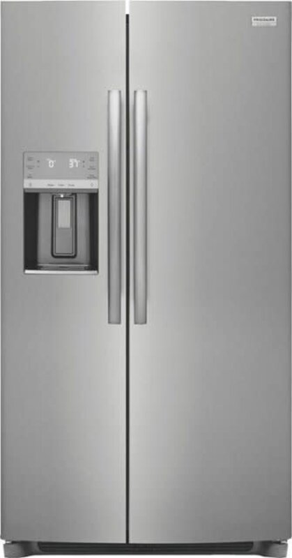 Frigidaire *Frigidaire  GRSC2352AF Gallery 22.3-cu ft Counter-depth Side-by-Side Refrigerator with Ice Maker (Smudge-proof Stainless Steel) ENERGY STAR