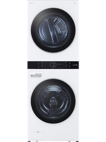 LG *WKEX200HWA  4.5 Cu.Ft. 6-Cycle Front-Load Washer and 7.4 Cu.Ft. 6-Cycle Electric Dryer WashTower with Steam and BI Intelligence - White