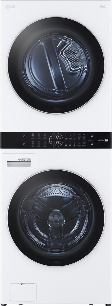 LG *WKEX200HWA  4.5 Cu.Ft. 6-Cycle Front-Load Washer and 7.4 Cu.Ft. 6-Cycle Electric Dryer WashTower with Steam and BI Intelligence - White
