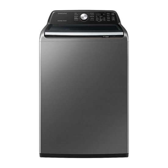 Samsung *WA44A3405AP 4.4 cu. ft. Top Load Washer with ActiveWave™ Agitator and Active WaterJet - Platinum