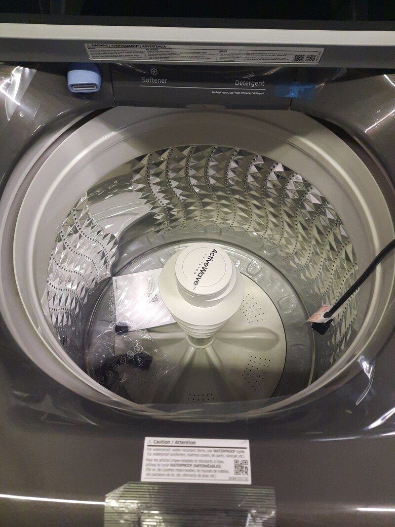 Samsung *WA44A3405AP 4.4 cu. ft. Top Load Washer with ActiveWave™ Agitator and Active WaterJet - Platinum