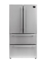 FRONO **Forno  FFRBI1820-36SB  Moena 19.2-cu ft 4-Door French Door Refrigerator with Ice Maker (Stainless Steel)