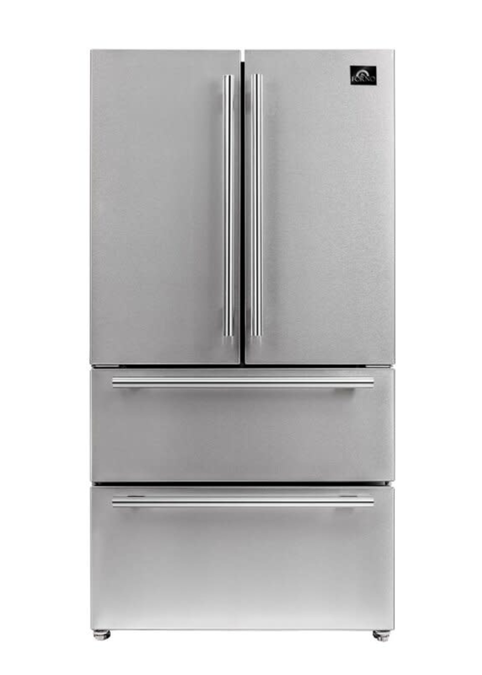FRONO **Forno  FFRBI1820-36SB  Moena 19.2-cu ft 4-Door French Door Refrigerator with Ice Maker (Stainless Steel)