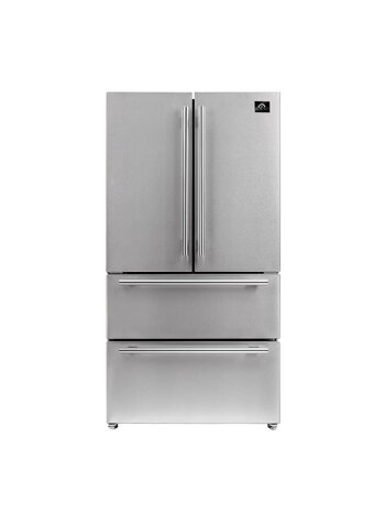 FRONO *Forno  FFRBI1820-36SB  Moena 19.2-cu ft 4-Door French Door Refrigerator with Ice Maker (Stainless Steel)