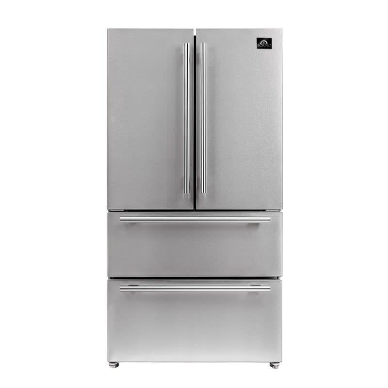 FRONO *Forno  FFRBI1820-36SB  Moena 19.2-cu ft 4-Door French Door Refrigerator with Ice Maker (Stainless Steel)