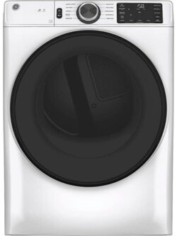 GE *GFD55ESSNWW  7.8-cu ft Stackable Smart Electric Dryer (White) ENERGY STAR