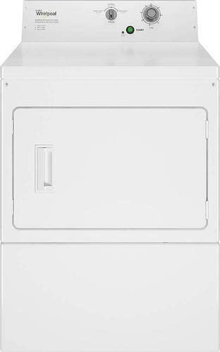 Whirlpool *CEM2795JQ  Commercial 7.4 Cu. Ft. 3-Cycle High-Efficiency Electric Dryer - White