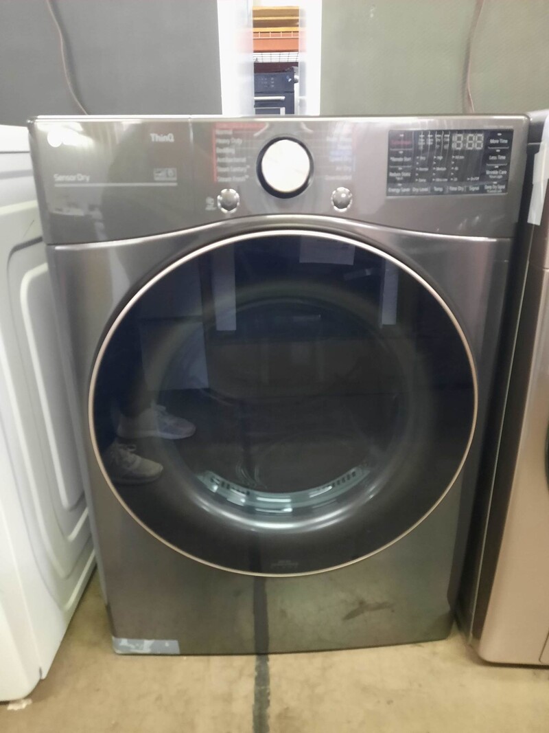 LG *DLEX4000B  - 7.4 Cu. Ft. Stackable Smart Electric Dryer with Steam and Built-In Intelligence - Black Steel