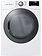 LG *LG  DLEX3900W  TurboSteam Smart Wi-Fi Enabled 7.4-cu ft Stackable Steam Cycle Electric Dryer (White) ENERGY STAR