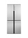 Haier *QHE16HYPFS   16.4 Cu. Ft. 4 Door Counter Depth Refrigerator with Fingerprint Resistant Stainless - Stainless Steel