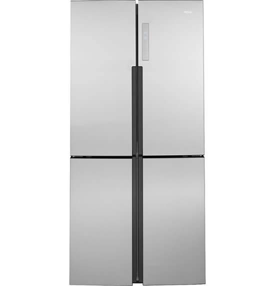 Haier *QHE16HYPFS   16.4 Cu. Ft. 4 Door Counter Depth Refrigerator with Fingerprint Resistant Stainless - Stainless Steel