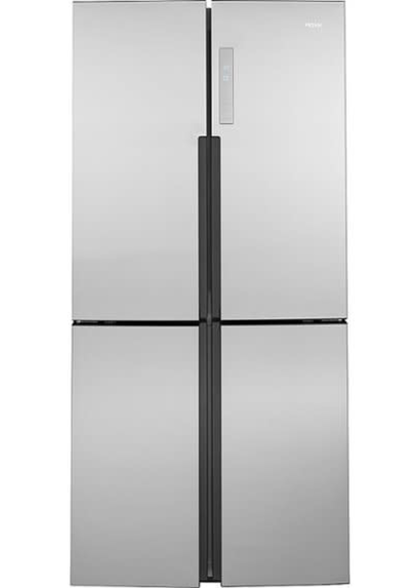 Haier *Haier QHE16HYPFS   16.4 Cu. Ft. Quad Door Counter Depth Refrigerator with Fingerprint Resistant Stainless - Stainless Steel