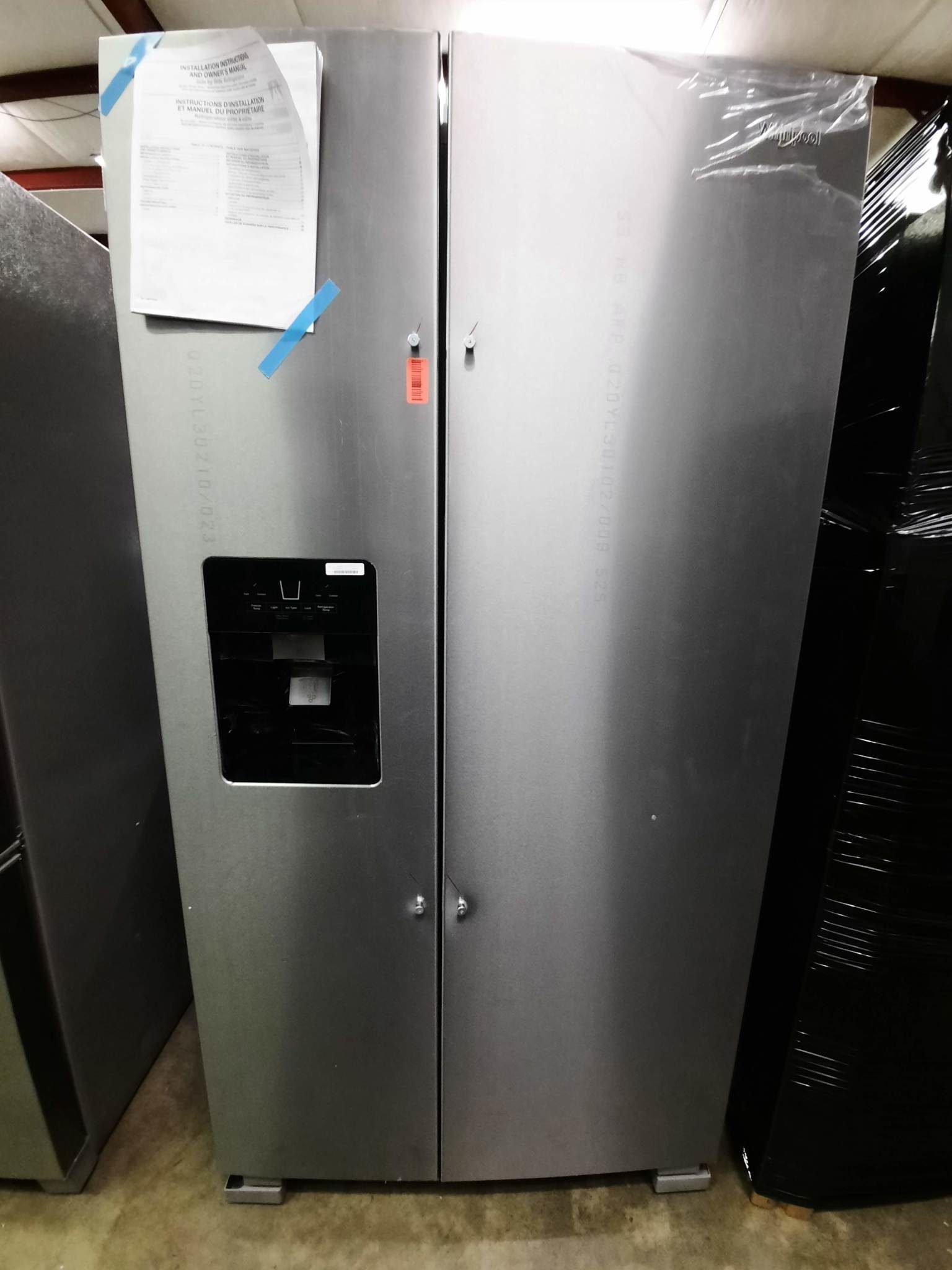 Whirlpool WRS325SDHZ 25 Cu. ft. 36 Side-by-Side Refrigerator - Stainless Steel