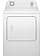 Amana *NGD4655EW  6.5-cu ft Reversible Side Swing Door Gas Dryer (White)