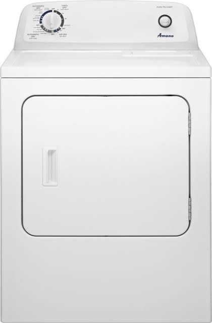Amana *NGD4655EW  6.5-cu ft Reversible Side Swing Door Gas Dryer (White)