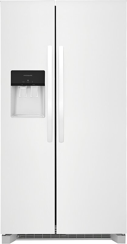 Frigidaire *Frigidaire  FRSS2623AW  36 in. 25.6 cu. ft. Side by Side Refrigerator in White, Standard Depth