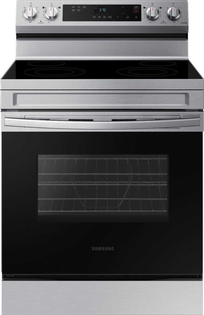 Samsung *NE63A6111SS  6.3 cu. ft. Freestanding Electric Range with WiFi and Steam Clean - Stainless Steel