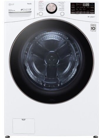 LG *WM4000HWA  4.5 Cu. Ft. High Efficiency Stackable Smart Front-Load Washer with Steam and Built-In Intelligence - White